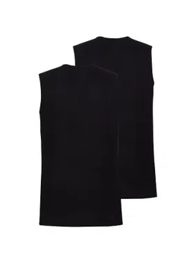 Black Spade Erkek Atlet 2li Paket Loose Fit Siyah BlackSpade 9227  - Alternatif Görünüm