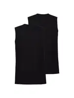 Erkek Atlet 2li Paket Loose Fit Siyah BlackSpade 9227  Siyah detay görünüm