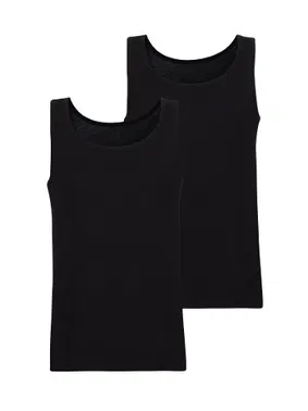 Black Spade Erkek Atlet 2li Paket Tender Cotton Siyah BlackSpade 9678 