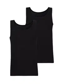 Black Spade Erkek Atlet 2li Paket Tender Cotton Siyah BlackSpade 9678 