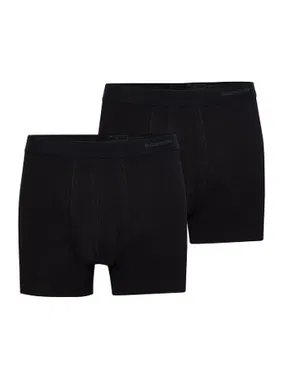 Black Spade Erkek Boxer 2li Paket Loose Fit Siyah BlackSpade 9626 