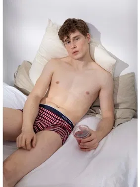 Black Spade Erkek Boxer 2li Paket Stripes Kırmızı BlackSpade 9551  - Alternatif Görünüm