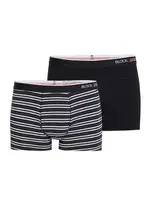 Erkek Boxer 2li Paket Stripes Siyah BlackSpade 9551 Siyah