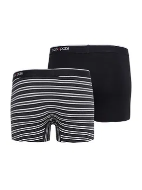Black Spade Erkek Boxer 2li Paket Stripes Siyah BlackSpade 9551 - Alternatif Görünüm