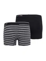 Erkek Boxer 2li Paket Stripes Siyah BlackSpade 9551 Siyah detay görünüm