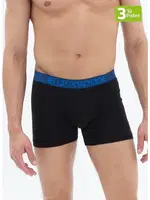 Erkek Boxer 3lü Paket Modern Basics Gri Lacivert Siyah BlackSpade 9473  farklı açı