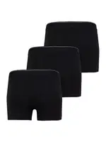 Erkek Boxer Siyah Shorty 3lü Paket Tender Cotton BlackSpade 9670 Siyah detay görünüm
