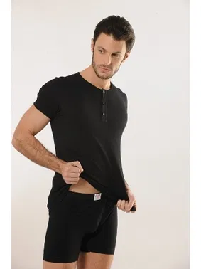 HMD Düğmeli Kollu Pamuklu Atlet Hmd 506 - Alternatif Görünüm