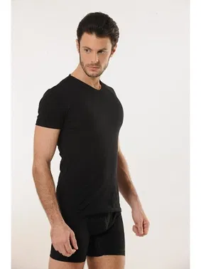 HMD Erkek Likralı V Yaka Atlet Hmd 703 - Alternatif Görünüm