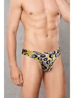 Erkek Mavi Leopar Desenli String Doreanse 1404 Mavi Leopar