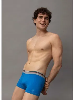 Black Spade Erkek Pamuk Elastan Boxer Colours Mavi BlackSpade 9550  - Alternatif Görünüm