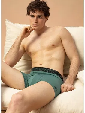 Black Spade Erkek Pamuk Elastan Boxer Yeşil BlackSpade 9555