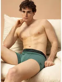 Black Spade Erkek Pamuk Elastan Boxer Yeşil BlackSpade 9555