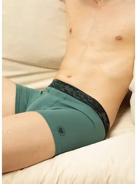 Black Spade Erkek Pamuk Elastan Boxer Yeşil BlackSpade 9555 - Alternatif Görünüm