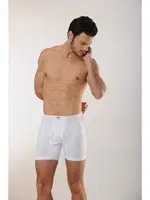 Erkek Penye Süpreme Arjantin Paça - Uzun Paça Boxer HMD 202 Beyaz detay görünüm