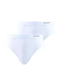 Black Spade Erkek Slip Külot 2li Paket Loose Fit Beyaz BlackSpade 9625 