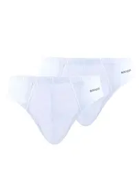 Black Spade Erkek Slip Külot 2li Paket Loose Fit Beyaz BlackSpade 9627