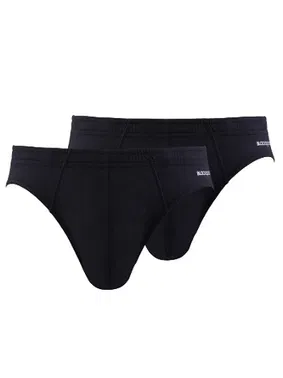 Black Spade Erkek Slip Külot 2li Paket Loose Fit Siyah BlackSpade 9627