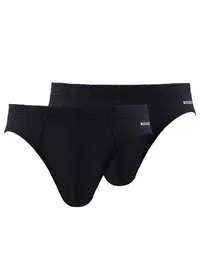 Black Spade Erkek Slip Külot 2li Paket Loose Fit Siyah BlackSpade 9627