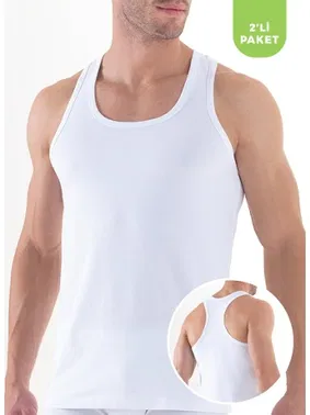 Black Spade Erkek Spor Atlet 2li Paket Tender Cotton Beyaz BlackSpade 9676