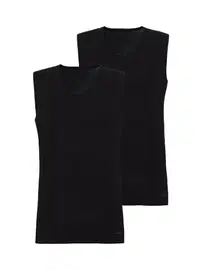 Black Spade Erkek Tshirt 2li Paket Tender Cotton Siyah BlackSpade 9677 