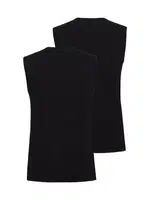 Erkek Tshirt 2li Paket Tender Cotton Siyah BlackSpade 9677  Siyah detay görünüm