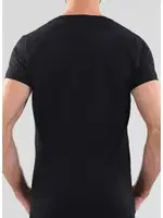 Erkek Tshirt Derin V Yaka Tender Cotton BlackSpade 9212 Siyah detay görünüm