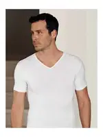 Erkek V Yaka Atlet Hmd 712 Beyaz detay görünüm