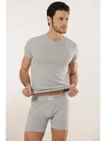 Erkek V Yaka Ribana Atlet Hmd 510 Gri farklı açı