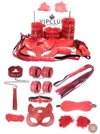 Vip Club Fantazi Kırmızı BDSM Harness Set Vip Club 401 COM 3