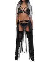 Fantezi Deri Kostüm Harness MissisX 2141 Siyah