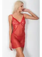 Fantezi Kırmızı Gecelik Takım Phevos 011-003604 Kırmızı farklı açı