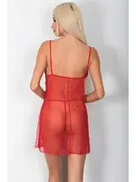 Fantezi Kırmızı Gecelik Takım Phevos 011-003604 Kırmızı görsel 4