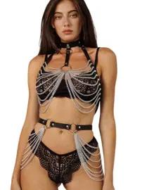 missisX Fantezi Zincir Detaylı Harness MissisX 2075