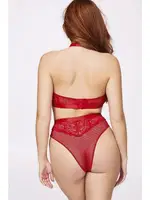 Fermuarlı Sütyen Külot Takım Night Light 3499 Kırmızı detay görünüm