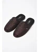 GC Erkek Ekose Desenli Poli Taban Ev Terliği 385 Bordo detay görünüm