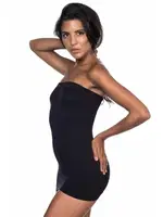 Göbek Sıkılaştırıcı Dikişsiz Straplez Atlet Seamless Emay 5003 Siyah görsel 10