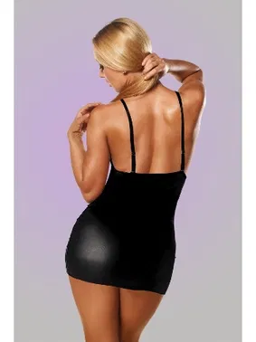 Phevos Göğüs Altı Dekolteli Fantezi Deri Mini Elbise Phevos 011-008024 - Alternatif Görünüm