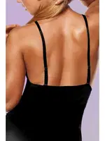 Göğüs Altı Dekolteli Fantezi Deri Mini Elbise Phevos 011-008024 Siyah görsel 5