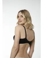 Göğüs Dantel Detaylı Toparlayıcı Sütyen Rahat Doku Hmd 6060 Siyah görsel 5