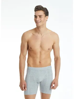 Black Spade Gri Melanj Pamuk Elastan Retro Boxer Tender Cotton BlackSpade 9216 