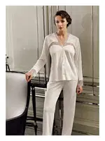 Güpürlü Altılı Penye Gelin Çeyiz Seti Perin 190 Ekru farklı açı