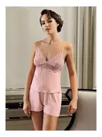 Güpürlü Altılı Penye Gelin Çeyiz Seti Perin 190 Pudra görsel 12