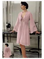 Güpürlü Saten Altılı Gelin Çeyiz Seti Perin 9400 Pudra görsel 12