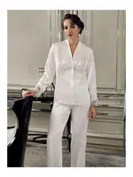 Güpürlü Saten Altılı Gelin Çeyiz Seti Perin 9400 Ekru farklı açı