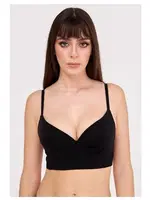 Hafif Destekli Dikişsiz Kadın Sütyen NBB 2423 Siyah