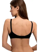 Hassas Ciltler için Pamuk Sütyen Ay Yıldız 556 Siyah detay görünüm