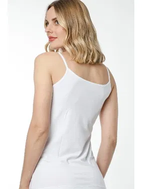 HMD Hmd Bayan İp Askılı Beyaz Body Atlet 2408 - Alternatif Görünüm