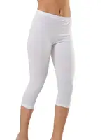 Diz Altı Kapri Likra Kısa Tayt Hmd 4001 Beyaz