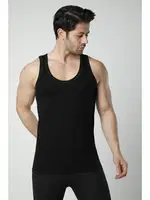 Hmd Erkek Askılı Penye Atlet 601 Siyah görsel 4